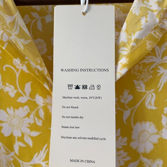 Women's Dokotoo Black Dress Lantern Sleeve Tie Size Medium New Tie front floral - Picture 6 of 9